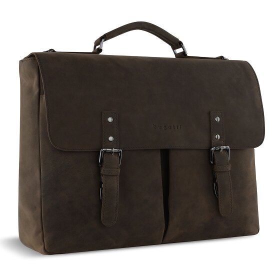 bugatti Luca Briefcase Messenger Skórzany 39 cm Komora na laptopa