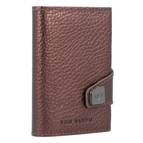 Tru Virtu Etui na karty kredytowe Click & Slide RFID Leather 6,5 cm