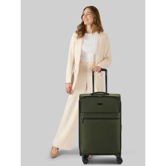 bugatti Valencia Soft 4 kółka Walizka M 65 cm z plisą rozprężną