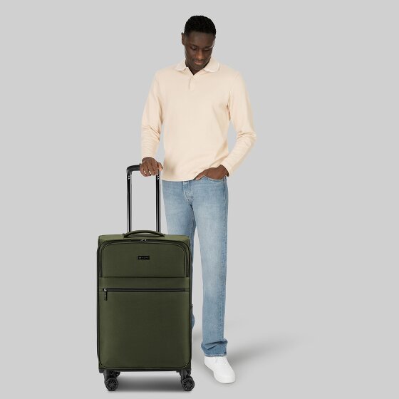 bugatti Valencia Soft 4 kółka Walizka M 65 cm z plisą rozprężną