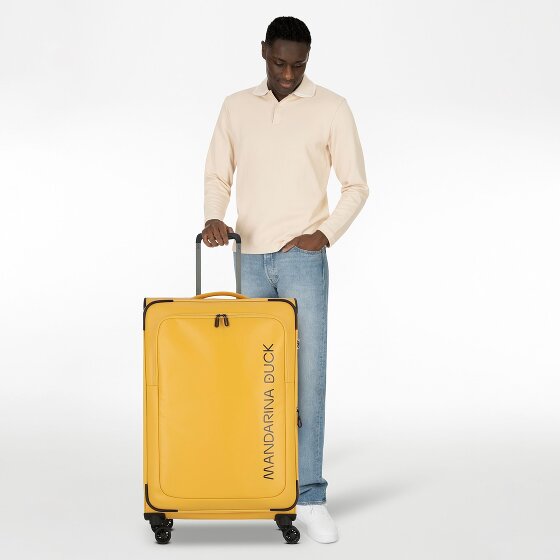 Mandarina Duck Eco Coated 4 kółka Walizka L 78 cm z plisą rozprężną