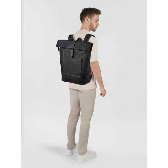 Jack Kinsky Baltimore 15 Plecak biznesowy Skórzany 43 cm Komora na laptopa