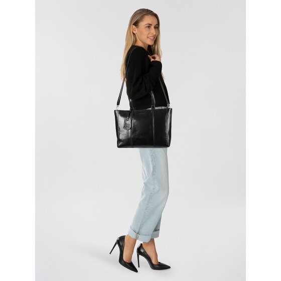 Burkely Fine Florence Shopper Bag Skóra 36 cm Komora na laptopa