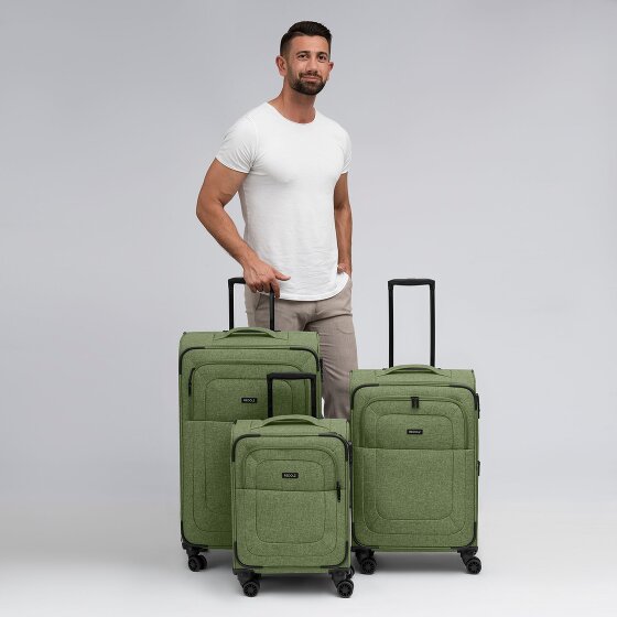 Redolz Essentials 12 THREE SET 4 kółka Zestaw walizek 3-części z funkcją poszerzenia
