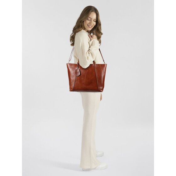 Burkely Fine Florence Shopper Bag Skórzany 37 cm Komora na laptopa