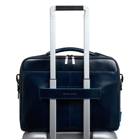 Piquadro Blue Square Teczka Skórzany 39 cm Komora na laptopa