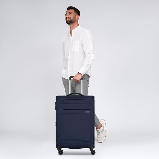 Worldpack Chicago 4 kółka Walizka M 67 cm z plisą rozprężną