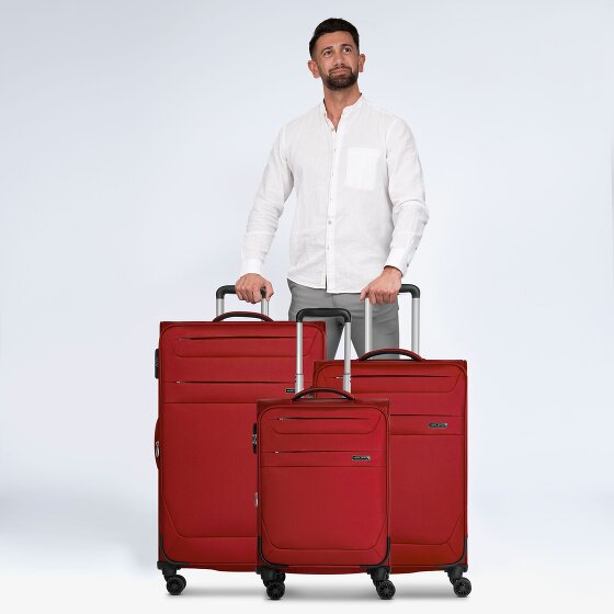 Worldpack Chicago 4 kółka Zestaw walizek 3-części z plisą rozprężną