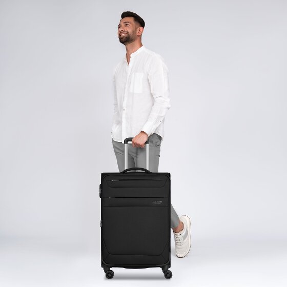 Worldpack Chicago 4 kółka Walizka M 67 cm z plisą rozprężną