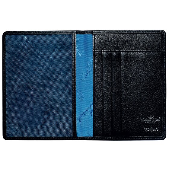 Golden Head Skórzane etui na karty identyfikacyjne RFID Capri 9 cm