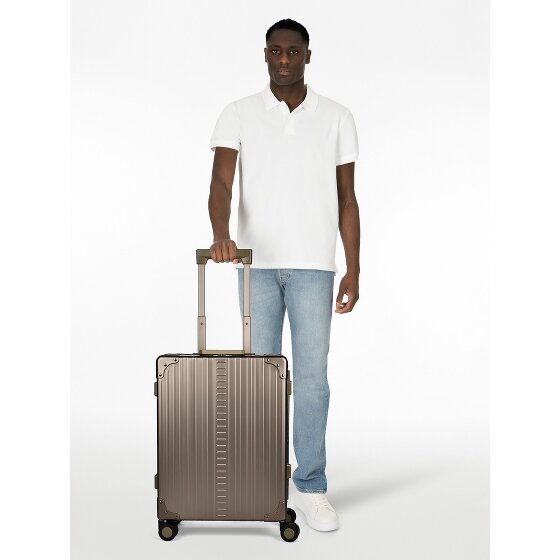 Aleon Walizka kabinowa Traveler International z 4 kółkami, Aluminium, 55 cm