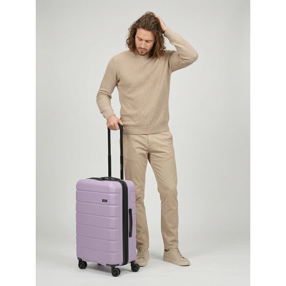 Saxoline Miami 4 kółka Walizka M 65 cm z plisą rozprężną