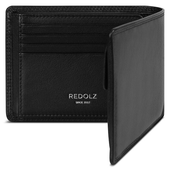 Redolz Leather Essentials QF portfel RFID skórzany rozkładany 12 cm