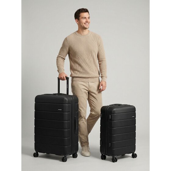 Saxoline Miami 4 kółka Zestaw walizek 2-części z plisą rozprężną