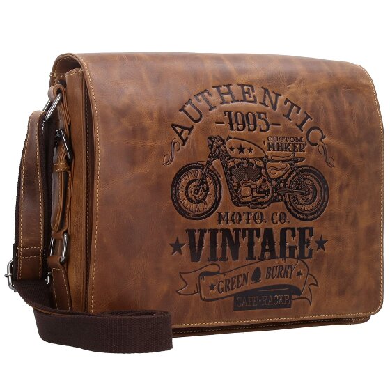 Greenburry Vintage Cafe Racer Messenger Leather 33 cm