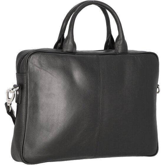 Dermata Skórzana aktówka z przegrodą na laptopa 39 cm