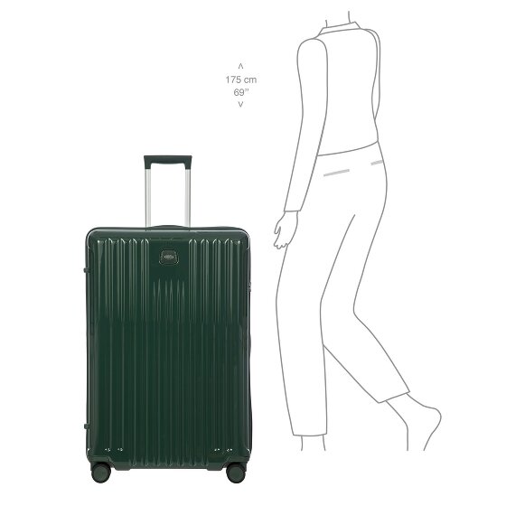 Bric's Positano 4 kółka Walizka 82 cm z plisą rozprężną
