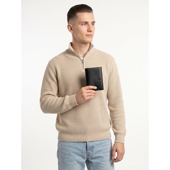 oxmox Leather Portfel Ochrona RFID Skóra 12.5 cm