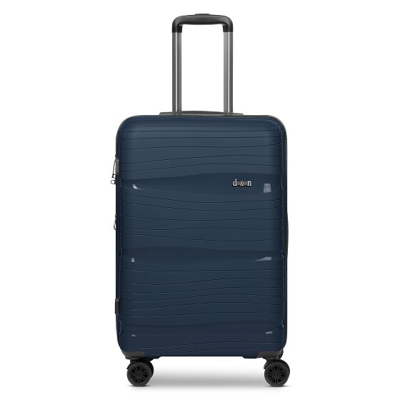 d&n Travel Line 4300-Plus 4 kółka Walizka M 65 cm z plisą rozprężną