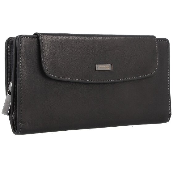 Greenland Nature Czarny Nappa Wallet RFID Leather 19 cm