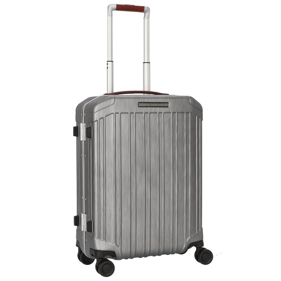 Piquadro PQLM 4 kółka Walizka kabinowa 55 cm Komora na laptopa