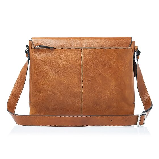 Castelijn & Beerens Mark Briefcase Messenger Ochrona RFID Skórzany 39 cm Komora na laptopa