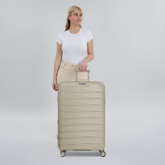 Franky London 4 kółka Walizka L 74 cm z plisą rozprężną