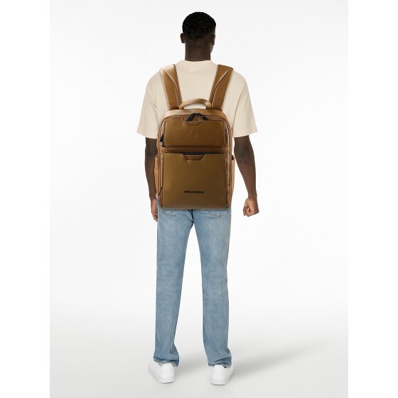 Piquadro Ael Plecak Skóra 37 cm Komora na laptopa