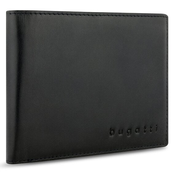 bugatti Super Slim Portfel Ochrona RFID Skórzany 12 cm