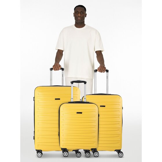 Benzi 5493 4 kółka Zestaw walizek 3-części z plisą rozprężną