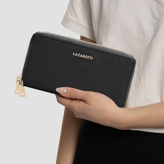 Lazarotti Bologna Leather Portfel Ochrona RFID Skórzany 20 cm