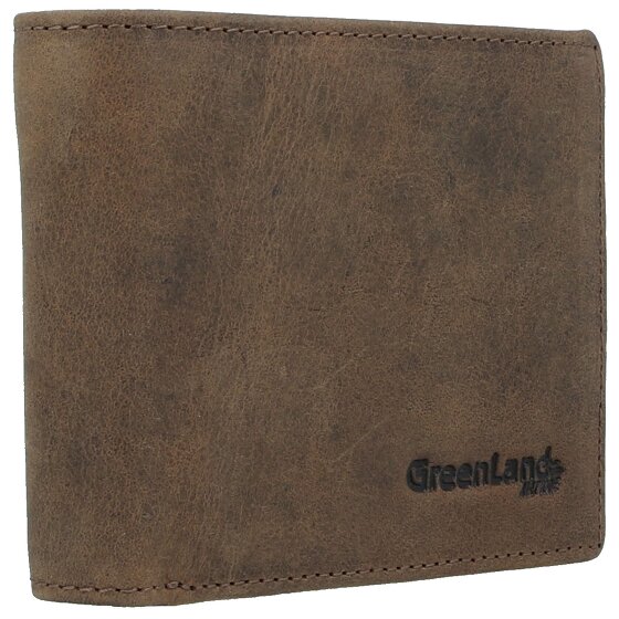 Greenland Nature Portfel RFID skórzany 11,5 cm