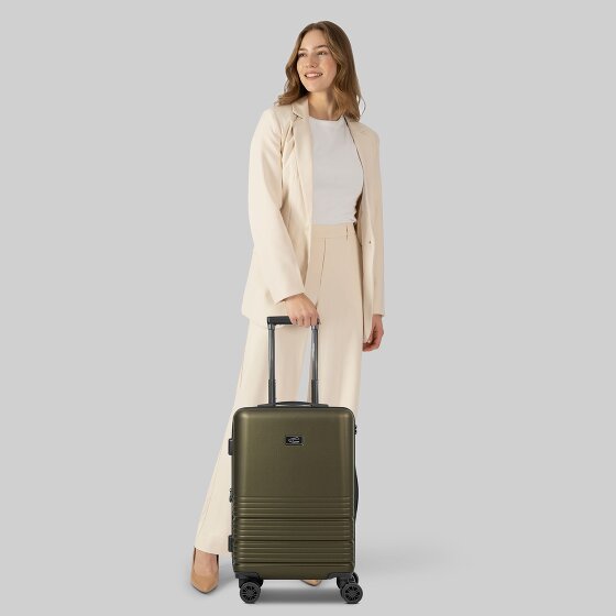 camel active Hanoi 4 kółka Walizka kabinowy S 55 cm z plisą rozprężną