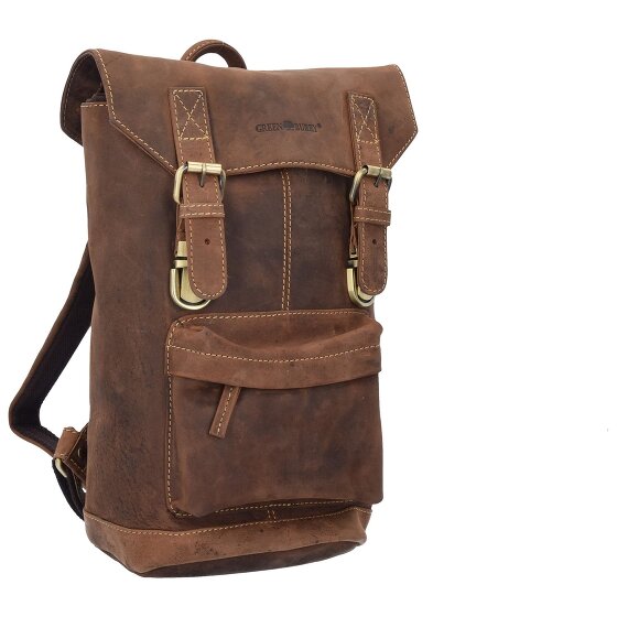 Greenburry Vintage Plecak skórzany 42 cm Komora na laptopa