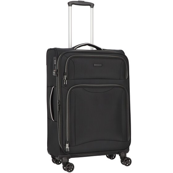d&n Travel Line 9204 4 kółka Walizka M 66 cm z plisą rozprężną