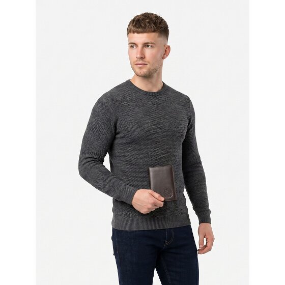 oxmox Leather Portfel Ochrona RFID Skóra 13 cm