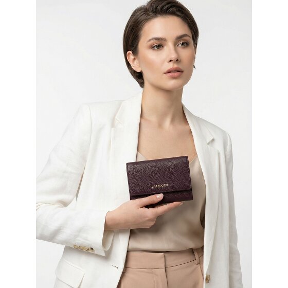 Lazarotti Portfel Bologna Leather XL z kieszenią zapinaną na zamek dookoła, Skóra, 14 cm