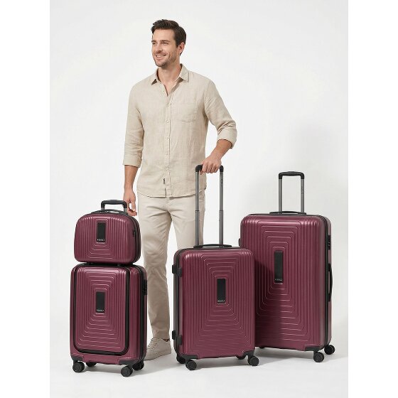 Redolz Zestaw walizek na 4 kółkach Essentials14 Beautycase 4szt z rozkładaną przegrodą na laptopa