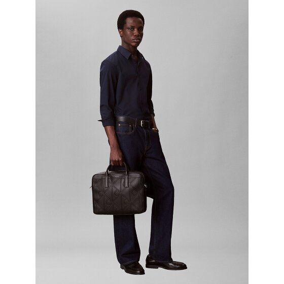 Calvin Klein Embossed Teczka 36 cm Komora na laptopa