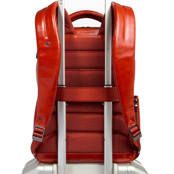 Piquadro Blue Square Plecak Skórzany 29 cm Komora na laptopa