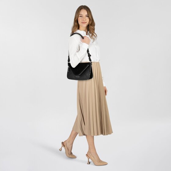 Karl Lagerfeld Hardware Mini Torba Torba na ramię Skórzany 18 cm z plisą rozprężną