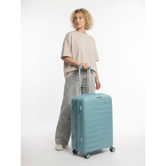 Franky London 4 kółka Walizka M 65 cm z funkcją poszerzenia