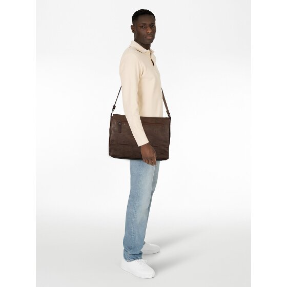 camel active Traces Posłaniec Skórzany 38.5 cm Komora na laptopa