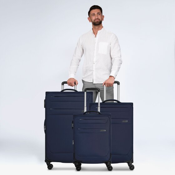 Worldpack Chicago 4 kółka Zestaw walizek 3-części z plisą rozprężną