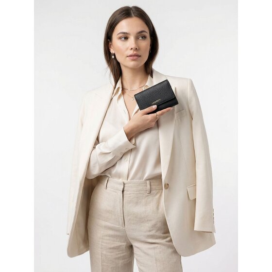 Lazarotti Portfel Bologna Leather XL z kieszenią zapinaną na zamek dookoła, Skóra, 14 cm