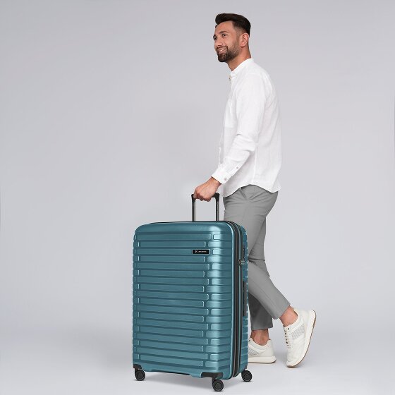 Pactastic Collection 04 THE LARGE + 4 kółka Walizka L 75 cm z plisą rozprężną