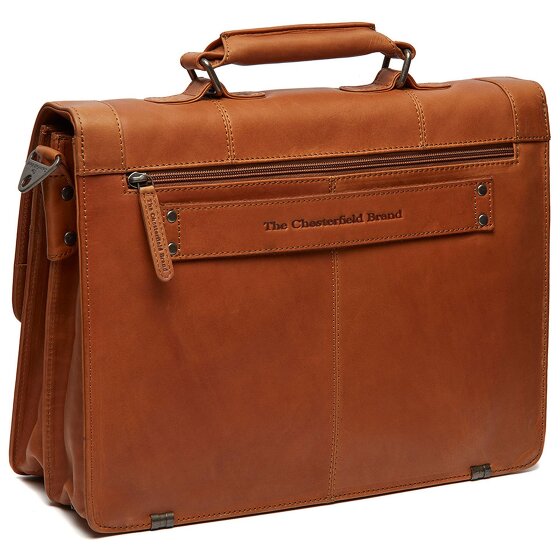 The Chesterfield Brand Stuttgart Teczka Skórzany 38 cm Komora na laptopa
