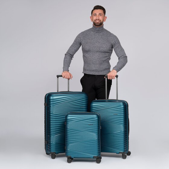 Pactastic Collection 02 THE THREE SET 4 kółka Zestaw walizek 3-części