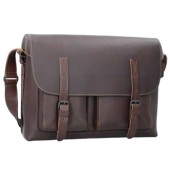 aunts & uncles Good Old Friends Bro Messenger Leather 39 cm Laptop Compartment