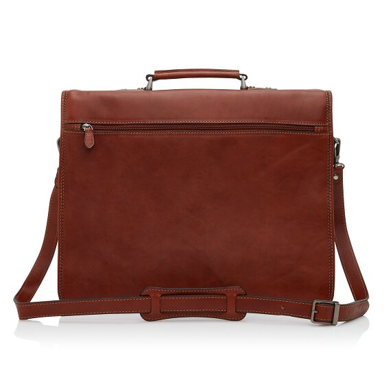 Castelijn & Beerens Skórzana aktówka Verona RFID z przegrodą na laptopa 41 cm